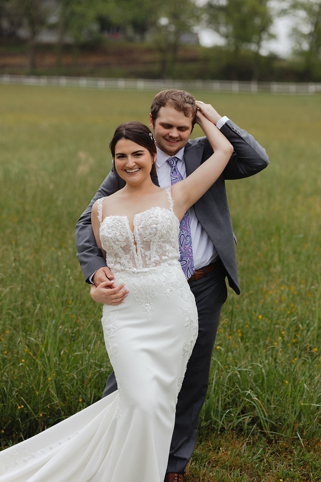 bride in stunning Allure Bridal dress from New York Bride and Groom of Raleigh